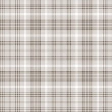 Brown White Buffalo Plaid Seamless Pattern, Checkered Lumberjack Pattern Background