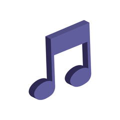 Poster - flat music icon