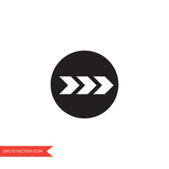 Poster - arrow icon flat style isolated