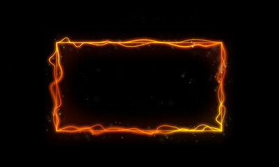 Wall Mural - lightning frame, light effect