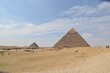 Pyramid of Khufu and two pyramids in Cairo