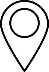 Poster - location icon vector symbol template on white background. 