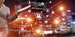 © adam121 - Concept of modern business networking that connect and cooperate people