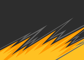 Poster - abstract background with gradient sharp and spike pattern and with some copy space area