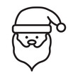 Ikona święty Mikołaj. Głowa świętego Mikołaja w czapce. 