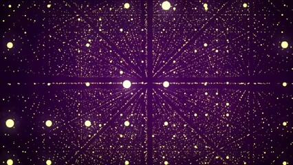 Poster - abstract futuristic infinite flow of scientific data. network structure of an array of points. outer