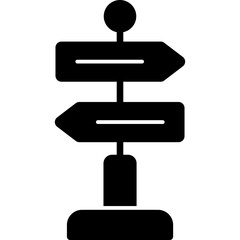 Poster - Directional Sign Icon