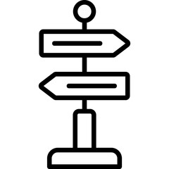 Poster - Directional Sign Icon