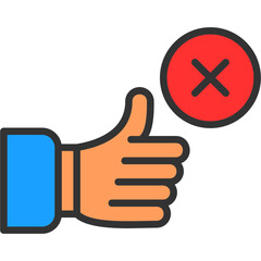 Sticker - Disagree Icon