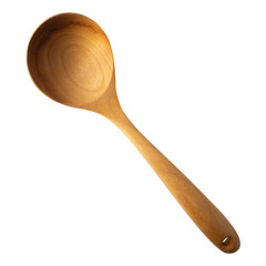 Wall Mural - Wooden Spoon isolated on a transparent background