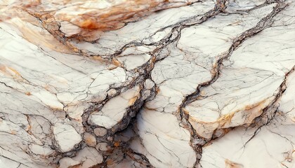 Poster - luxurious gray gold marble texture. marble ink from exquisite original painting for abstract backgro
