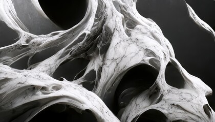 Poster - luxurious white marble texture. marble ink from exquisite original painting for abstract background.