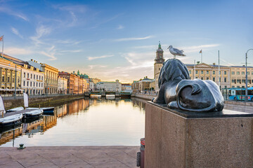 View from Burunnsparken city centre of Gothenburg