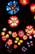 colourful lanterns at night during festival