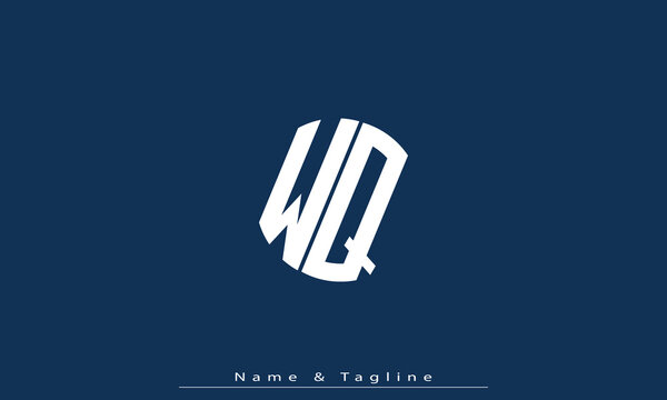 Alphabet letters Initials Monogram logo WQ , QW