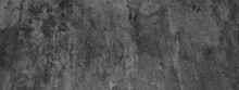 Black Grunge Texture With Dust And Scratches, Abstract Grunge Black Wall Texture,  Grainy And Scratched Stone Concrete Texture, Ancient Black Background For Construction And Design.