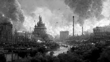 Apocalyptic City Fantasy Illustration