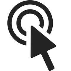 cursor of computer mouse, click icon, pointer of cursor