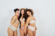 © alvaro - Happy plump diverse women in underwear