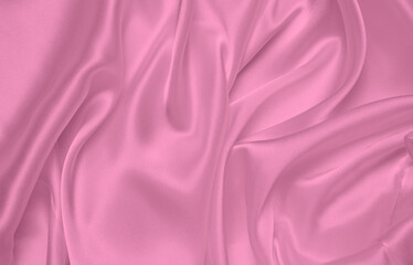 Wall Mural - Smooth elegant pink silk can use as background