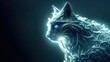 AI generated digital art of lynx