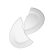  broken white porcelain plate