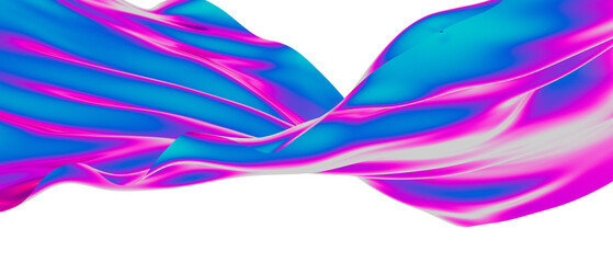 Wall Mural - Abstract fluid gradient shape flowing
