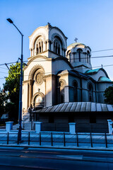 Wall Mural - Serbian orthodox church of St. Alexander Nevsky. Belgrade, Serbia.