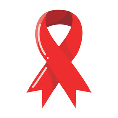 Wall Mural - red aids day ribbon