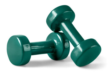 Green classic dumbbells, Sports Equipment