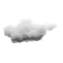 Wall Mural - 3d render, abstract clouds and cumulus clip art isolated on transparent background, sky elements