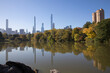 General landscape view of Manhattan´s Central Park in New York in fall