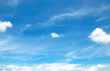 Wall Mural -  blue sky with clouds abstract beautiful nature