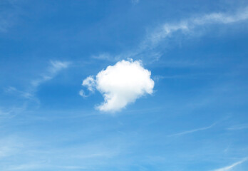 Wall Mural - blue sky clouds white natural beautiful