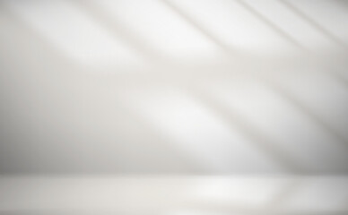 Poster - Bright Studio with floor and light of a window. Vector 3d illustration with shadow overlay effect

