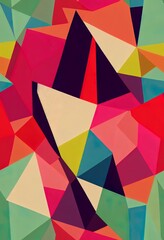Poster - Set of three Square Seamless Patterns. Hand drawn various colorful Shapes and doodle objects. Different textures. Abstract contemporary modern trendy 2d illustrated illustration. Background, Wallpaper
