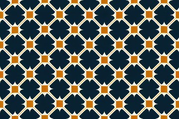 Poster - seamless retro pattern with blue ornaments. textile swatch for cloth, blanket, carpet, wrapping pape