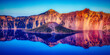 landscape with reflection at Crater Lake