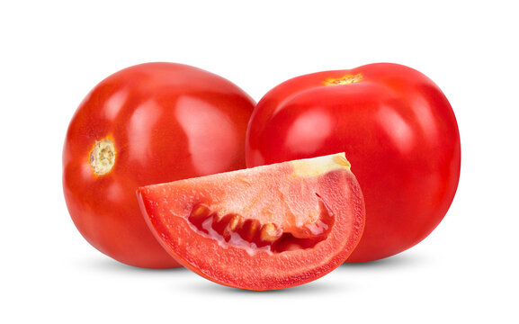 fresh red tomato isolated on transparent png