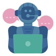 Wall Mural - robocall icon