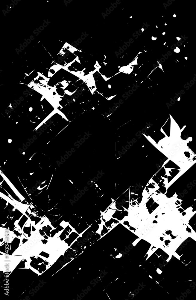 Grunge texture black and white vector. Vertical abstract background ...