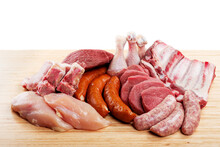 Assorted Meats On A Cutting Board