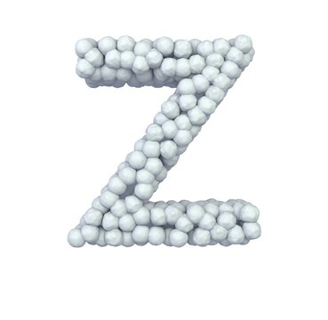 Snowball Themed Font  Themed Font  Letter Z