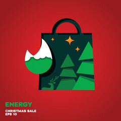 Wall Mural - Energy Christmas Sale