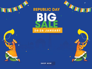 Wall Mural - Indian Republic Day, 26 January Celebration Concept.