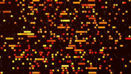 Poster - Abstract Background Digital code background loop. Data binary code network. 4K loop animation. colorful version.