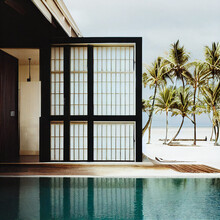 Pool In Hotel Privet Zone At Tropic Paradise