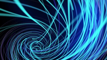 Fototapete - Motion graphic of technologic tunnel. Futuristic technology with lines for network, big data, data center, server, internet, speed.