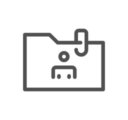Poster - Document and paper icon outline and linear vector.