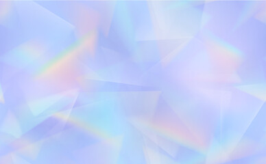 Wall Mural - Seamless iridescent background - vector illustration of holographic prism  light reflections 